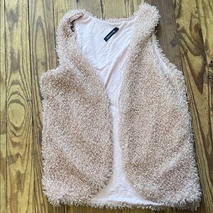 Peppermint Blush Fuzzy Vest